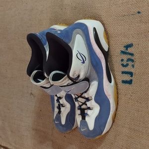 Size 15 - Nike Air Zoom Turf White - Barry Sanders 315099-141